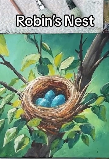 Calm Painting Project: Create a Robin's Nest