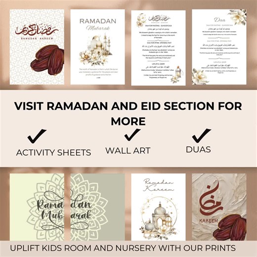Ramadan Mubarak Cards Set of 8, Islamic Greeting Cards, Muslim Holiday Stationery, Printable Beige Neutral Ramadan Card , Digital Download - Etsy UK