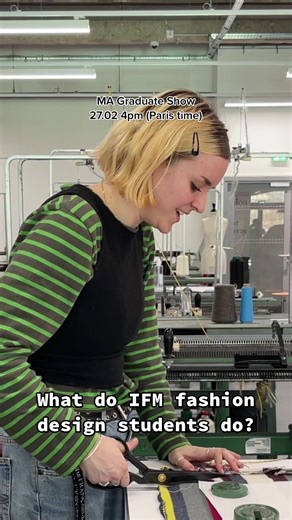 IFM Fashion MA fashion design students are preparing their Graduate show which opens Paris Fashion Week on Monday (27.02) at 4pm Paris time! Watch live on our Instagram and YouTube! #ifmparis #ifm #paris #fashionschool #fashiondesignstudent #bigday #knitweardesign #knitweardesigner #pfw #parisfashionweek