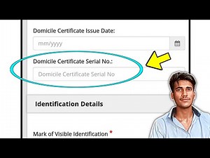 Domicile certificate serial number kya hai | Domicile certificate serial number
