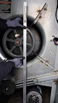 Hvac Tip How To Check belt/pulley alignment with straight edge