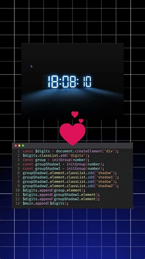Drowing Neon Clock Comment CODE for the full Source code #navigation #hover #html html5 css3tricks