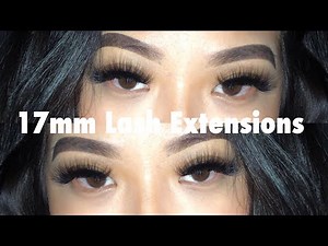 Lash Extensions at HOME ♡ (UPDATED) STEP BY STEP for quick (17mm) volume lashes ♡