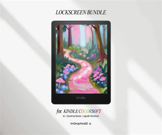 14 Magical Lockscreens for Kindle Colorsoft | FULL SCREEN EPUB Wallpapers | Aesthetic Kindle Accessories | Girly & Whimsical Kindle Designs - Etsy