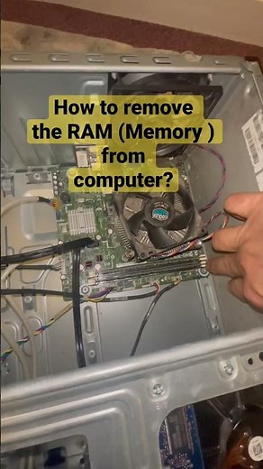 How to remove RAM (Memory ) from a PC - Desktop Computer