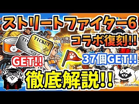 【にゃんこ大戦争】ストリートファイター6コラボ復刻！新キャラ追加に全ステージクリア報酬リセット！？コラボガチャの当たりキャラはどれ？【The Battle Cats】