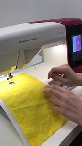 Did you know there is an optional Candlewicking Foot available for the BRILLIANCE 75Q? There’s a deep groove on the bottom of the foot to allow your candlewicking stitches to move freely underneath. Perfect for your heirloom sewing and much more efficient than doing it by hand! #husqvarnaviking #sewworthit #brilliance75q | Husqvarna Viking North America