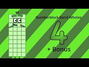 Numberblock Band Wholes 4 + Bonus
