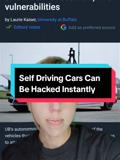 Self-Driving Cars Vulnerable to Instant Hacking