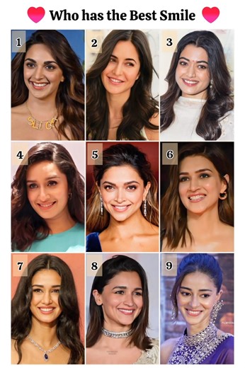 Who has the Best Smile 😊 II Bollywood Actresses II #bollywood