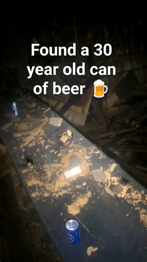 Found a 30 year old unopened can of beer while urban exploring