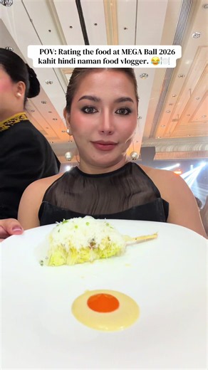 Di ko na navideo yung iba. But overall okay yung food for me, ang dami kong nakain hanggang desert ☺️🖤 #MegaBall2026 #FashionandFilmNight