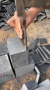 612K views · 1.8K reactions | Hand Split Natural Black Slate Stone...