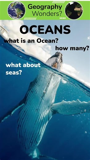 What is an Ocean? How many are there? What about Seas? Wait till then end to find out! #geographywonders? #geography #learn #oceans #ocean #water #knowledgesharing