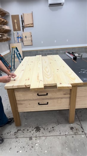 In this reel I’m assembling a dining room table from the material I’ve previously milled. #woodworking #majerickdesigns #design #kitchen #diningtable | Majerick Designs