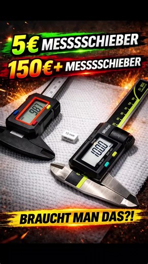 Messschieber im Test: 5€ vs. 150€ – Lohnt sich das Billigteil?