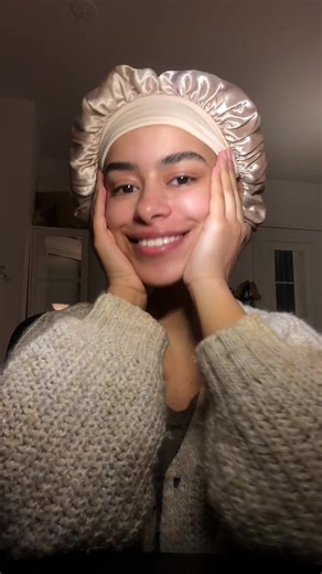 Trying a Satin Sleep Cap for the First Time: Results ❤️