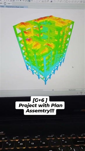 G+6 Etabs Project with earthquake loading #etabs #civilengineering