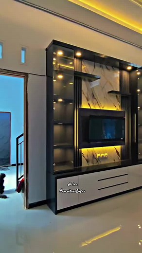 Bufet TV Custom di Blitar dengan Desain Multiplex