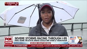 Severe storms racing through I-95 corridor