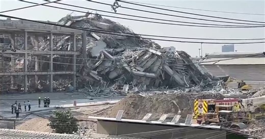 Aftermath of building collapse in Thailand