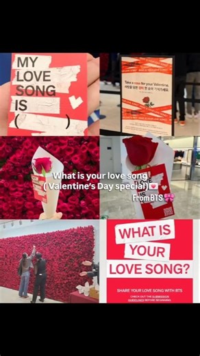 BTS prepared 7500 roses in Seoul for Valentines Day "Roses from BTS"🌹❤️