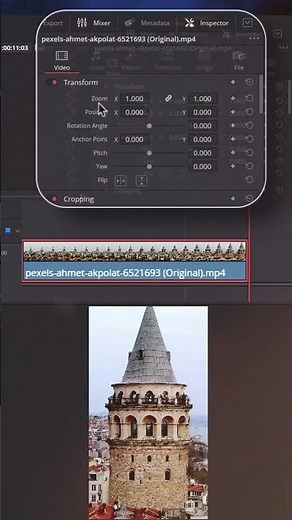 Dolly Zoom Effect in DaVinci Resolve