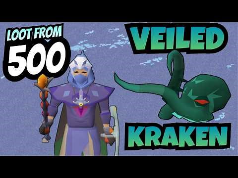 Loot From 500 Veiled Kraken NEW OSRS Sailing Monster