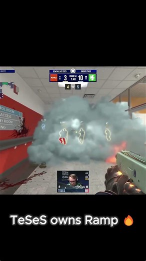 TeSeS gets an ACE on Nuke Ramp 😳🔥 #cs2 #shorts #counterstrike