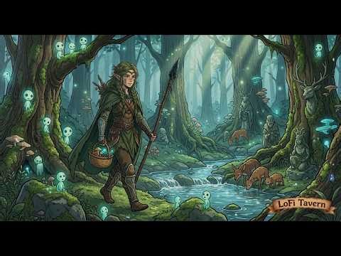 Enchanted Elven Forest 🌿 LoFi Music for Relaxation, Study & Sleep (1 Hour)