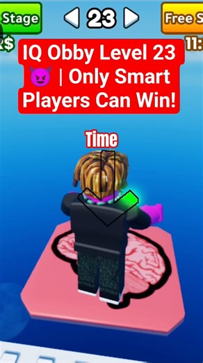 IQ Obby Level 23 😈 | Only Smart Players Can Win!#roblox#obby#iqobby#robloxshorts#gamingshorts