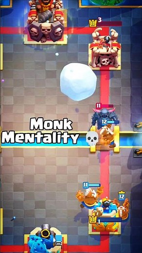 Bro Forgot About Monk Mentality 🤡 #clashroyale