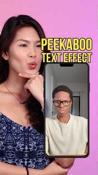 Peekaboo Text Effect Tutorial ✨ Learn This Fun Text Reveal in InShot #tutorial #inshot #tiktoktrend