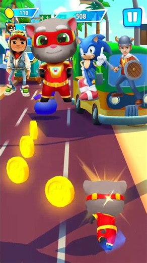 Subway Surfers 🆚 Tom 🆚 Sonic 🆚 Subway Princess The Hedgehog Gameplay - Who Is Best?🤔#short