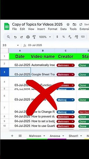 How to automatically resize your table in google sheet.
