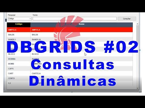 LAYOUT MODERNO DO DBGRID NO DELPHI 10.3 - Manipulando dbgrids Aula #02 - CONSULTAS DINÂMICAS