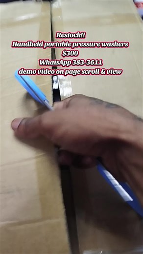 Handheld Portable Pressure Washers Now in Stock