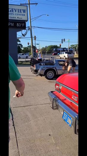 17K views · 1K reactions | She was SHOCKED to see the Delorean Time Machine!! | Delorean Rental | Facebook