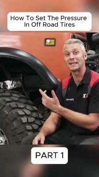 How To Set The Pressure In Off Road Tires