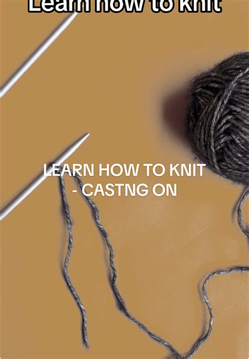 Learn how to knit - Casting on - remember practice, practice and more practice - don’t worry if your stitches are loose to begin with - just keep going with practice. #knit #knitting #start #skills #help #practice #newtrend #newhobby #newskills