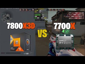 Ryzen 7800X3D VS 7700X - Valorant