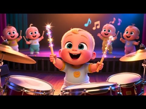 Boom Boom Baby Dance! 🥁 Fun Action Song for Kids | Energetic Toddler Rhyme
