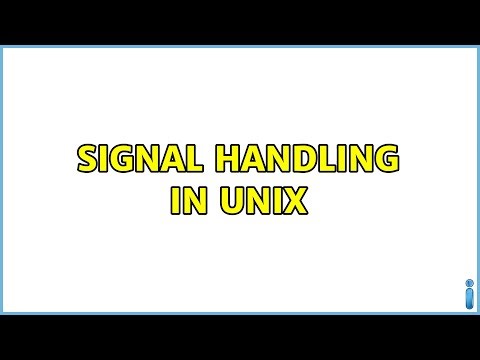 Signal Handling in UNIX
