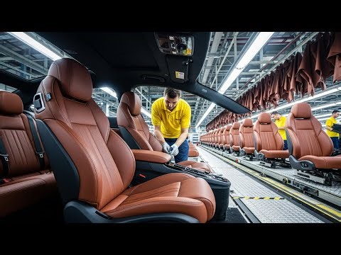 Inside the Premium Car Interior Factory – (Full Process) How Million-Dollar Leather Seats Are Made