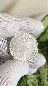 World War II Nazi German 5 Reichsmark | Hitler-Era #rarecoins #silvercoin #takapoisha