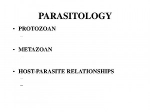 PARASITOLOGY - SlideServe