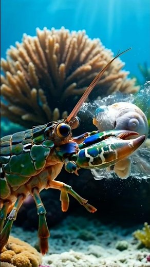 Mantis Shrimp 🦐 The Fastest Punch in the Ocean | Hyper Cinematic Animal Fact