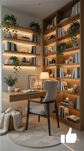 📚 Desain Interior Ruang Belajar Estetik, Minimalis, dan Elegan #interiordesign #home #interior #fyp