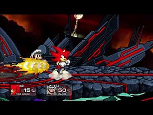 Fire Mario vs Fire Sonic SSF2 MOD