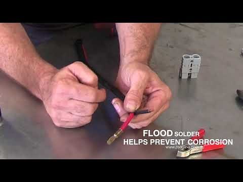 How to Flood Solder and Anderson plug fitting | JTS12VOLT: